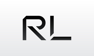 Initial rl letter logo with creative modern business typography vector template. Creative letter rl logo design.