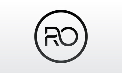 Initial ro letter logo with creative modern business typography vector template. Creative letter ro logo design.