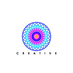 Abstract monogram elegant logo design template. Graceful line art icon. Vector illustration.
