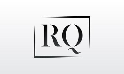 Initial rq letter logo with creative modern business typography vector template. Creative letter rq logo design.