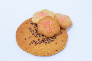 Galletas caseras con semillas y azúcar