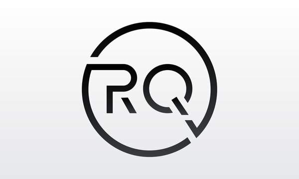 Initial rq letter logo with creative modern business typography vector template. Creative letter rq logo design.