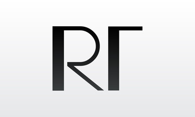 Initial rt letter logo with creative modern business typography vector template. Creative letter rt logo design.