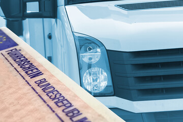 Ein LKW und deutscher Führerschein