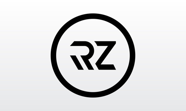 Initial rz letter logo with creative modern business typography vector template. Creative letter rz logo design.