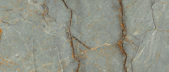 Rustic aqua colored marble texture background with brown curly veins, marble stone texture for...