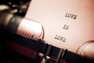 Love is love phrase