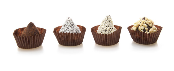 Assorted chocolate truffles