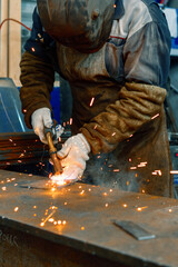 Welding and assembly of metal products.