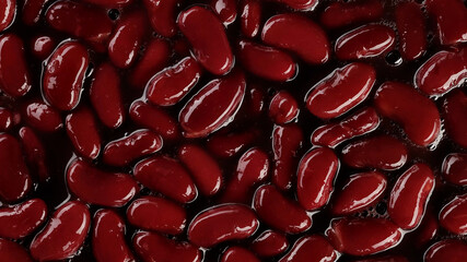 red kidney beans top view 