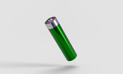 Battery cellular mockup 3d render for product design.