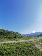 Obraz premium landscape with mountains and sky