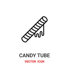 candy tube icon vector symbol. candy tube symbol icon vector for your design. Modern outline icon for your website and mobile app design.