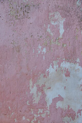 White and pink pattern on a wall