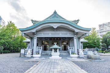 Tokyo Metropolitan Memorial Hall at Yokoamicho Park in Tokyo, Japan.