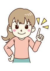 指差しお姉さん