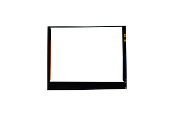Medium format 120 film frame.With white space.