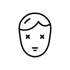 Black line icon for disability