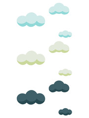黒雲と白雲と青雲セット