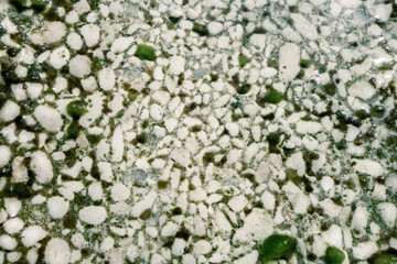 Natural mosaic made of aggregated stones