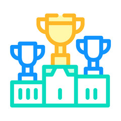 sport competition color icon vector color illustration