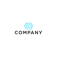 letter C logo, simple, modern and sophisticated, easy to apply to various media, and logo that is easy to remember suitable for technology companies.