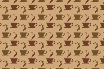 seamless coffee pattern. suitable for wallpapers and backgrounds.