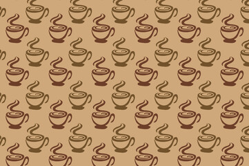 seamless coffee pattern. suitable for wallpapers and backgrounds.