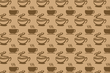 seamless coffee pattern. suitable for wallpapers and backgrounds.