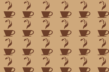 seamless coffee pattern. suitable for wallpapers and backgrounds.