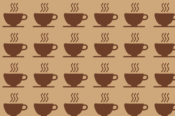 seamless coffee pattern. suitable for wallpapers and backgrounds.