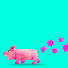 Swine is escaping from viruses epidemic outbreak