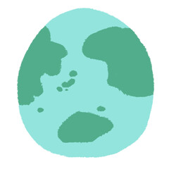 シンプルな地球のイラスト
