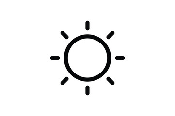 Agriculture Outline Icon - Sun