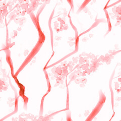 Cherry Blossom Illustration. Apple Wallpaper. 