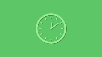 Amazing green color 3d clock icon,clock icon,new clock