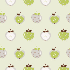 abstract apples on a light background pattern