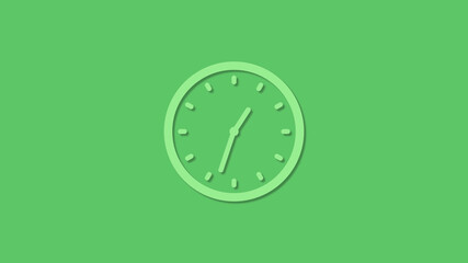 Amazing green color 3d clock icon,clock icon,new clock