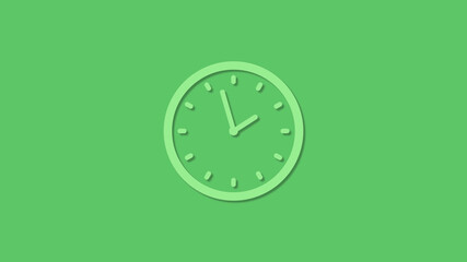 Amazing green color 3d clock icon,clock icon,new clock