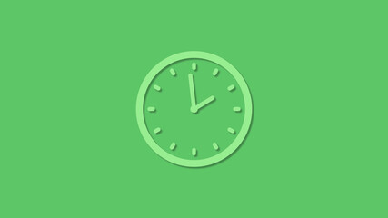 Amazing green color 3d clock icon,clock icon,new clock