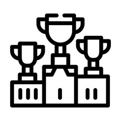 sport competition line icon vector black illustration