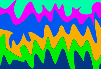 abstraction from various colored waves