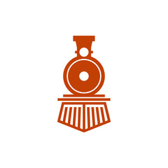 classic train locomotive logo for industry © Fluff