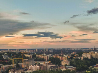 Naklejka premium City panorama, Kiev
