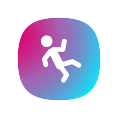 Fototapeta premium Wet Floor - Button