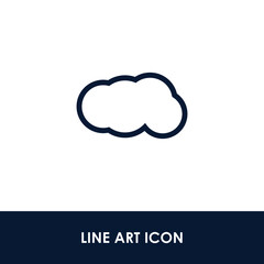 Cloud Illustration Single Icon Design Vector EPS 10