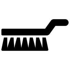 
Wire brush solid icon, cleaning brush 
