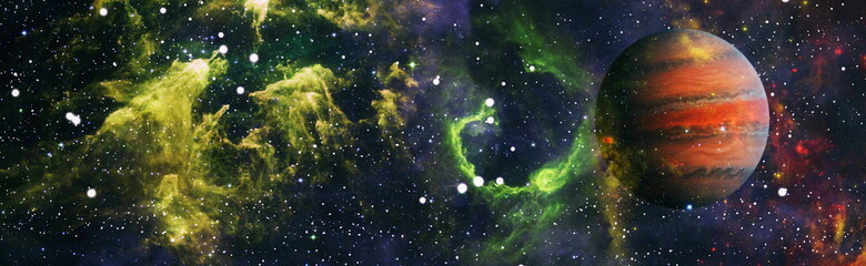 Starlight nebula in galaxy at universe .The explosion supernova. Bright Star Nebula. Distant...