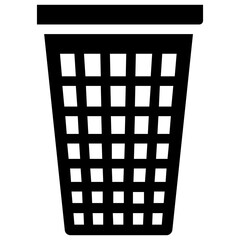 
Cloth bucket, laundry tool icon 
