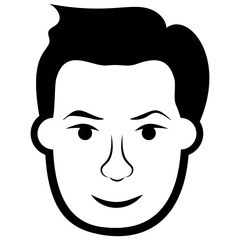 
Adult  man avatar line icon 
